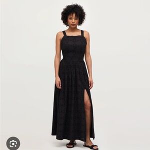🖤 NWT Hill House Home Addie Maxi Dress in Black Eyelet 🖤